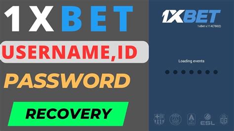 Lost my 1xbet username